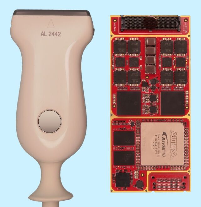 US front-end module (size: 50x110x20 mm)